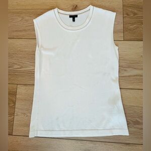Escada White Knit Tank Top